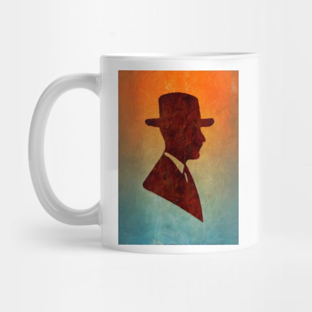 Old Fashioned Gentleman Silhouette by HappyPixelDesigns